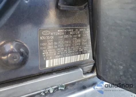 2005 Hyundai Santa Fe Gls из США, поврежденный, VIN KM8SC13D45U930872